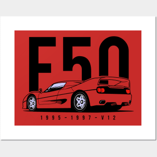 Ferrari F50 Posters and Art